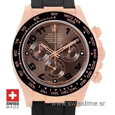 Rolex Daytona Rose Gold Oysterflex Strap | Swisstime Watch