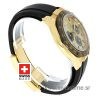 Rolex Daytona 18k Yellow Gold Ceramic Bezel Gold Dial Rubber Band 40mm Swiss Replica watch