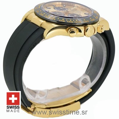 Rolex Daytona Yellow Gold Oysterflex | Swisstime Replica Watch